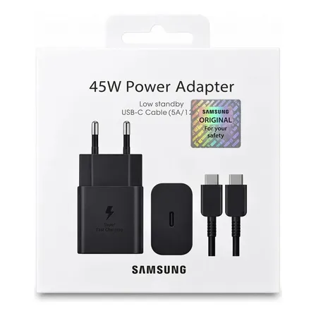 Cargador Original Ultra Fast 45w Para Samsung USB-C