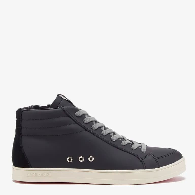 Zapatilla Urbana Mujer Cuero Negro