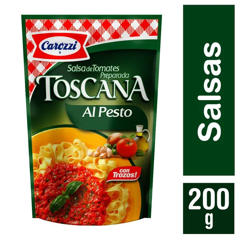 Salsa de Tomate Toscana Al Pesto Carozzi 200 g