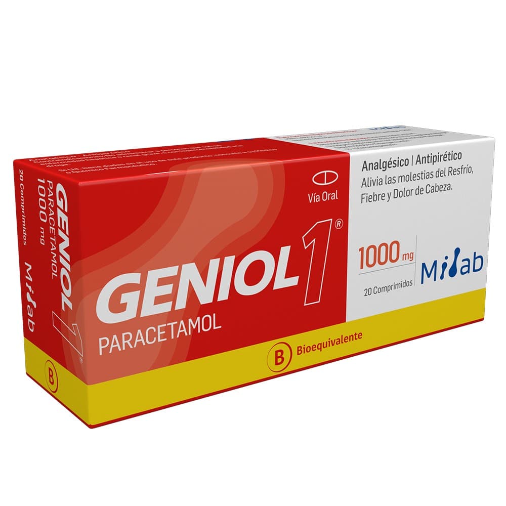 Geniol Paracetamol 1000 mg 20 Comprimidos