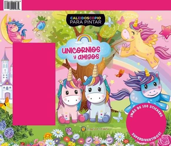 CALEIDOSCOPIO PARA PINTAR -UNICORNIOS Y SUS AMIGOS - imagen 1