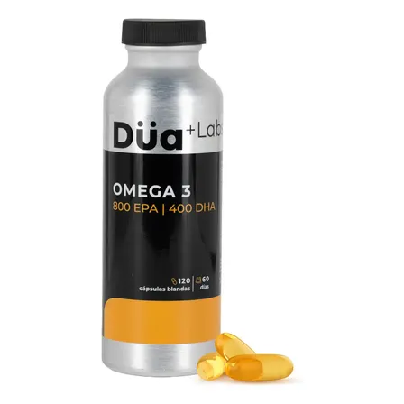 Omega 3 Düa Labs 800 Epa 400 Dha 120 Cápsulas Suplemento Para 60 Días