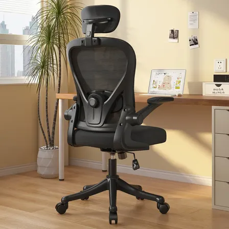 Silla Amia Ergonómica Silla De Escritorio Soporte Lumbar Ajustable Silla De Oficina Giratoria Vidita Color Negro