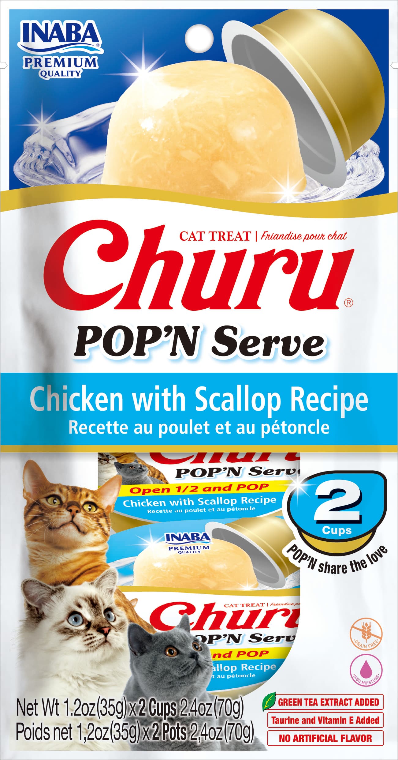 CHURU POP´N SERVE POLLO&SCALLOP 70 GR(USA753)