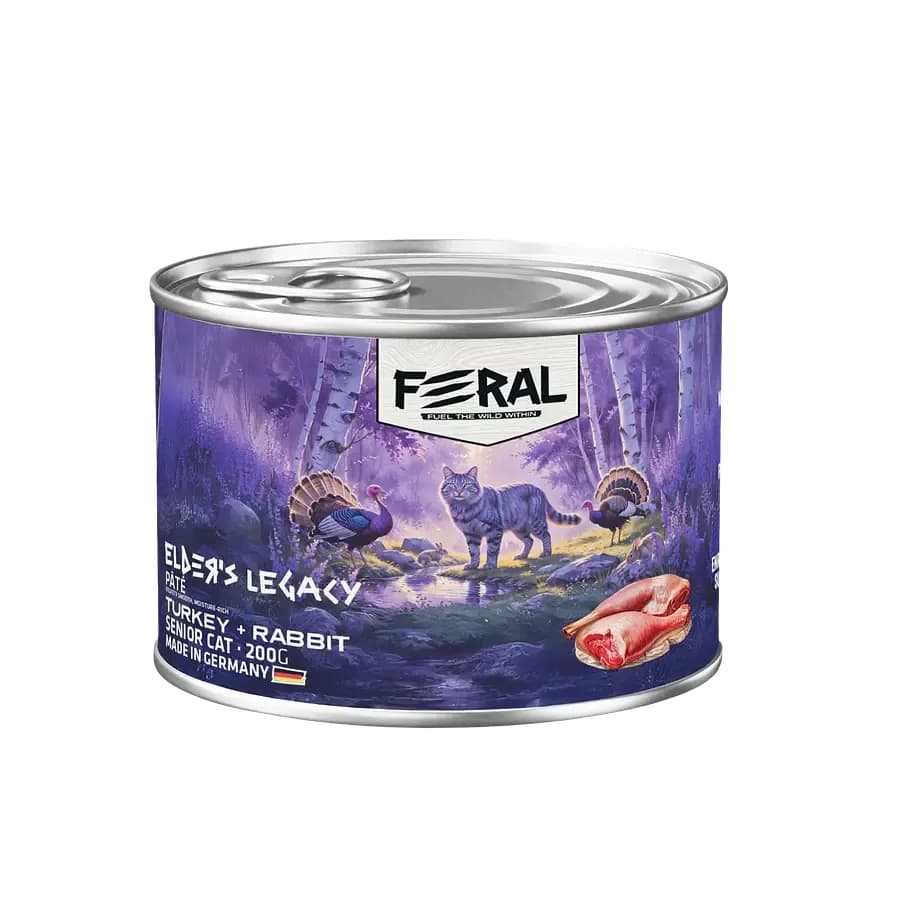 LATA FERAL GATO SENIOR TURKEY&RABBIT 200GR