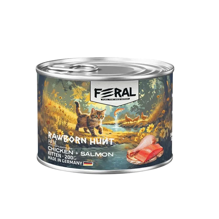 LATA FERAL KITTEN POLLO&SALMON 200 GR